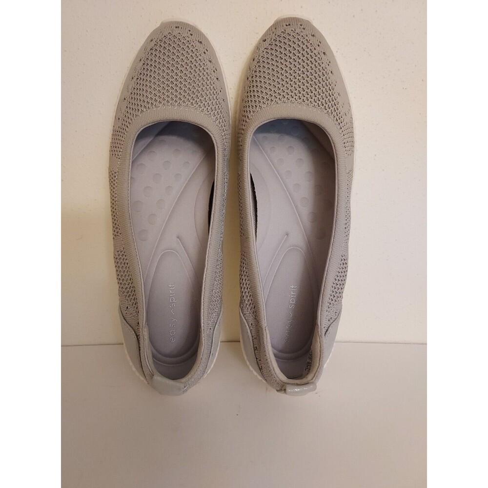 Easy Spirit Gray and White Women's Sneakers - Picture 6 of 7